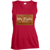 MY PONY NASHVILLE BRAND LST352 Ladies' Sleeveless V-Neck Performance Tee