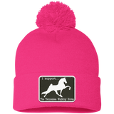 I SUPPORT THE TWH -RECTANGLE SP15 Pom Pom Knit Cap - Patch