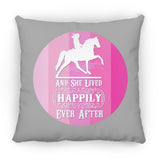 SHE LIVED HAPPILY TWH PLEASURE SHADES OF PINK ZP16 Medium Square Pillow
