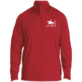 MISSOURI FOX TROTTER (white) 4HORSE ST850 1/2 Zip Raglan Performance Pullover