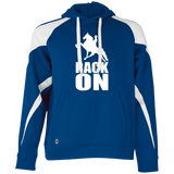 RACK ON RACKING (WHITE ART) 229546 Athletic Colorblock Fleece Hoodie