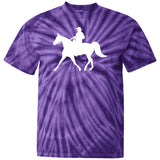 Missouri Fox Trotter WITH MALE RIDER WHITE CD100 100% Cotton Tie Dye T-Shirt