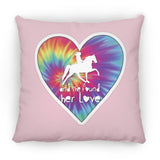 SHE FOUND HER LOVE TWH PLEASURE HEART ZP16 Medium Square Pillow