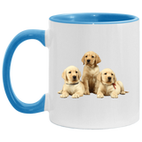 YELLOW LAB PUPS 1 AM11OZ 11 oz. Accent Mug