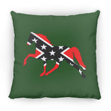 Rebel on the Rail Tennessee Walking Horse Pleasure ZP18 Large Square Pillow