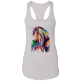 EQUINE ABSTRACT 1 4HORSE NL1533 Ladies Ideal Racerback Tank