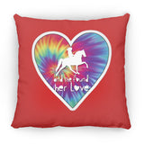 SHE FOUND HER LOVE TWH PLEASURE HEART ZP14 Small Square Pillow