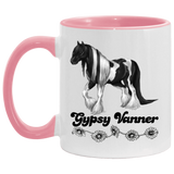 GYPSY VANNER 4HORSE (BLACK LETTERS) AM11OZ 11 oz. Accent Mug