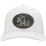 HUNTER JUMPER BLACK LEATHER CP80 Twill Cap - Patch