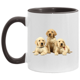 YELLOW LAB PUPS 1 AM11OZ 11 oz. Accent Mug