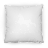 AMERICAN SADDLEBRED (DESIGN 1) WHITE 4HORSE PILLOWS THREE SIZES