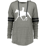 Missouri Fox Trotter LADY FINAL ART WHITE 229390 Ladies Hooded Low Key Pullover