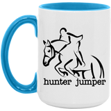 HUNTER JUMPER STYLE 1 4HORSE AM15OZ 15oz. Accent Mug