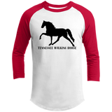 Tennessee Walker (black) 4HORSE T200 3/4 Raglan Sleeve Shirt