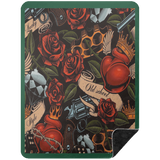 VINTAGE TAT 3 BSHL Premium Black Sherpa Blanket 60x80