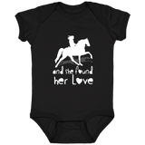 SHE FOUND HER LOVE (TWH pleasure) white art 4424 Infant Fine Jersey Bodysuit
