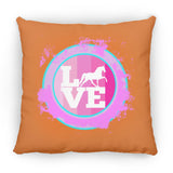 TWH PLEASURE BLEACH SPLATTER PINK TEAL ZP14 Small Square Pillow