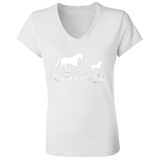BORN TO WALK B6005 Ladies' Jersey V-Neck T-Shirt