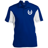MANES RANCH (white) ST655 Men's Colorblock Performance Polo