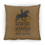 HAPPILY EVER AFTER (TWH Pleasure) Blk ZP16 Medium Square Pillow