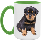 ROTTY PUPPY 1 AM15OZ 15oz. Accent Mug