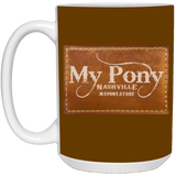 MY PONY NASHVILLE BRAND 21504 15oz White Mug