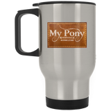 MY PONY NASHVILLE BRAND XP8400S Silver Stainless Travel Mug