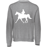 Missouri Fox Trotter WITH MALE RIDER WHITE 998HBB Youth Dri-Power Fleece Crewneck Sweatshirt
