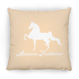 AMERICAN SADDLEBRED (DESIGN 1) WHITE 4HORSE PILLOWS THREE SIZES