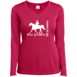 MISSOURI FOX TROTTER (white) 4HORSE LST353LS Ladies’ Long Sleeve Performance V-Neck Tee