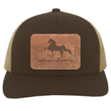 AMERICAN SADDLEBRED ON LEATHER 104C Trucker Snap Back - Patch