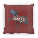 Tennessee Walking Horse Performance All American ZP16 Medium Square Pillow