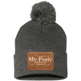 MY PONY NASHVILLE SP15 Pom Pom Knit Cap - Patch