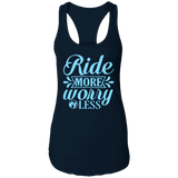 RIDE MORE WORRY LESS NL1533 Ladies Ideal Racerback Tank
