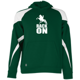 RACK ON RACKING (WHITE ART) 229646 Youth Athletic Colorblock Fleece Hoodie