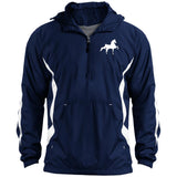 American Saddlebred (white) JST63 Unisex Colorblock Raglan Anorak