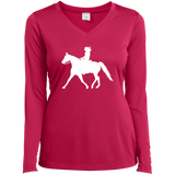 Missouri Fox Trotter LADY FINAL ART WHITE LST353LS Ladies’ Long Sleeve Performance V-Neck Tee