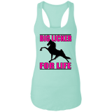 Big Licker for Life Pink NL1533 Ladies Ideal Racerback Tank