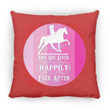 SHE LIVED HAPPILY TWH PLEASURE SHADES OF PINK ZP18 Large Square Pillow