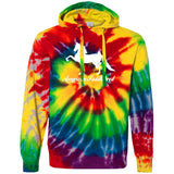 American Saddlebred 2 (white) CD877 Unisex Tie-Dyed Pullover Hoodie