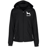 Morgan LST76 Ladies' Jersey-Lined Hooded Windbreaker