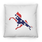Rebel on the Rail Tennessee Walking Horse Performance ZP18 Large Square Pillow