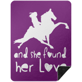 SHE FOUND HER LOVE BLANKET TWH PERFORMANCE BSHL Premium Black Sherpa Blanket 60x80