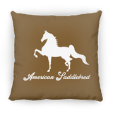 AMERICAN SADDLEBRED (DESIGN 1) WHITE 4HORSE PILLOWS THREE SIZES