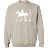 MISSOURI FOX TROTTER (white) 4HORSE G180 Crewneck Pullover Sweatshirt
