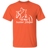 HUNTER JUMPER STYLE 1 (WHITE) 4HORSE G500 5.3 oz. T-Shirt