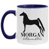 MORGAN STYLE 1 4HORSE AM11OZ 11 oz. Accent Mug