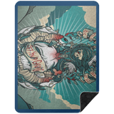 VINTAGE TAT 2 BSHL Premium Black Sherpa Blanket 60x80