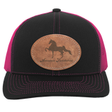 AMERICAN SADDLEBRED ON LEATHER 104C Trucker Snap Back - Patch