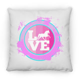 TWH PLEASURE BLEACH SPLATTER PINK TEAL ZP16 Medium Square Pillow